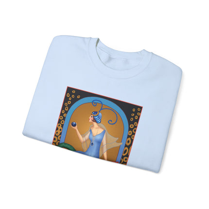 September & Sapphire (from the Gem Series) by Sofia Chiostri Heavy Blend™ Crewneck Sweatshirt