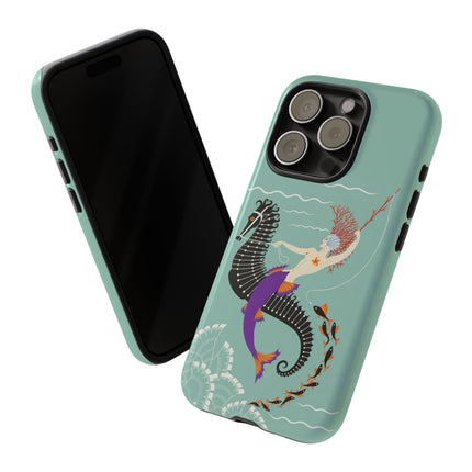 Mermaid on Seahorse Phone Case – Mythic Ocean Grace