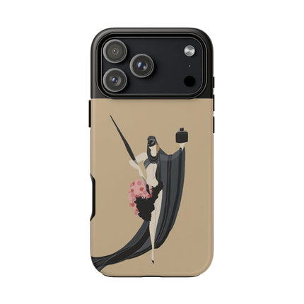 Dancer with Ink & Blossoms Phone Case – Elegant Grace & Artistic Poise