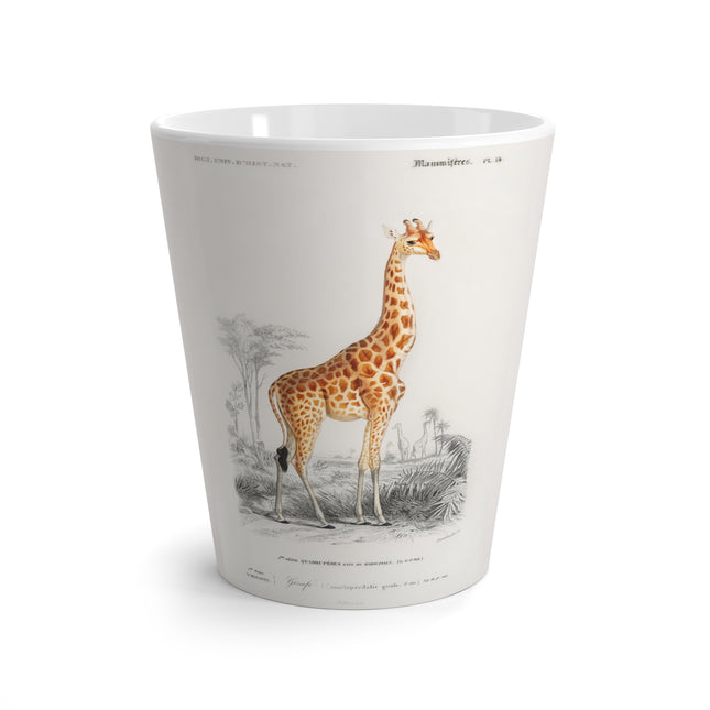 Giraffe by Charles Dessalines D' Orbigny Latte Mug