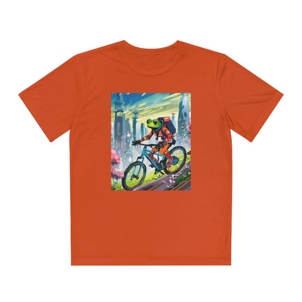 Cyberpunk Frog Youth Competitor Tee