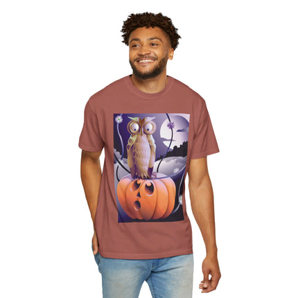 The Startled Pumpkin Unisex Garment-Dyed T-shirt