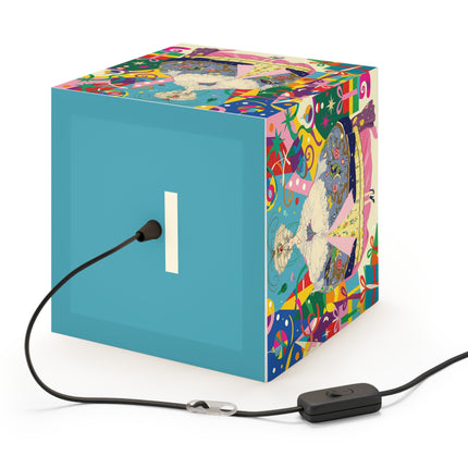 🎀✨ The Christmas Court Of Joy Light Cube Lamp – Art Deco Holiday Fantasy