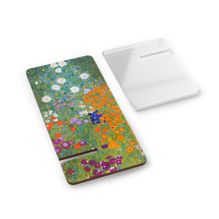 Cottage Garden by Gustav Klimt Mobile Display Stand for Smartphones