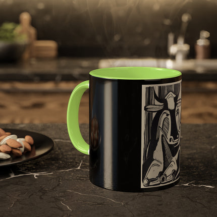The Large Cow by Ernst Ludwig Kirchner Colorful Mugs, 11oz