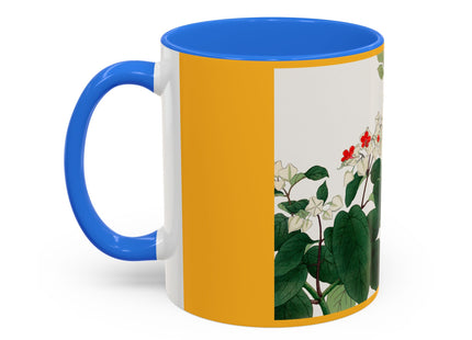 Clerodendrum & Rudbeckia Flower by Tanigami Kônan Colorful Mugs (11oz, 15oz)