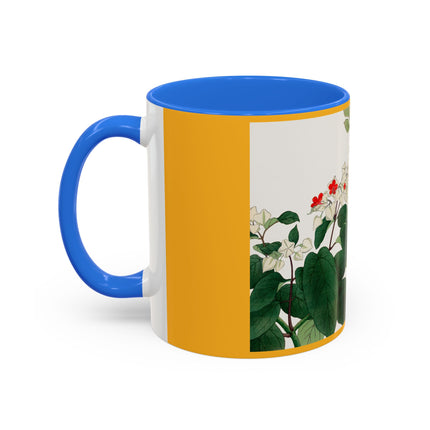 Clerodendrum & Rudbeckia Flower by Tanigami Kônan Colorful Mugs (11oz, 15oz)