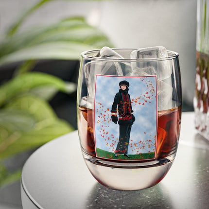 Elegance in Autumn Whiskey Glass