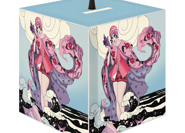 Goddess of the Swirling Sea Light Cube Lamp