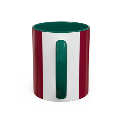 Elegant Holiday Woman with Gifts Colorful Mugs (11oz, 15oz)