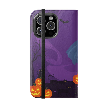 🎭🌹 The Harlequin Rose Masquerade Flip Case – Theatrical Halloween Romance