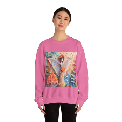 Zinnia Fairy Unisex Heavy Blend™ Crewneck Sweatshirt