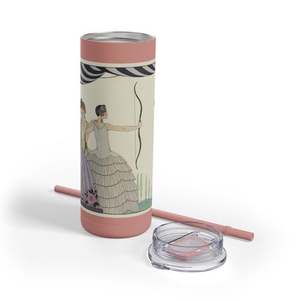 Visez au coeur, belles dames! by George Barbier Skinny Matte Tumbler, 20oz