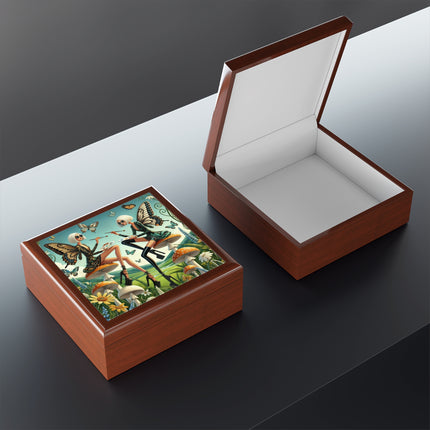 Butterfly Atelier Fairies Jewelry Box – Whimsical Artists in the Meadow