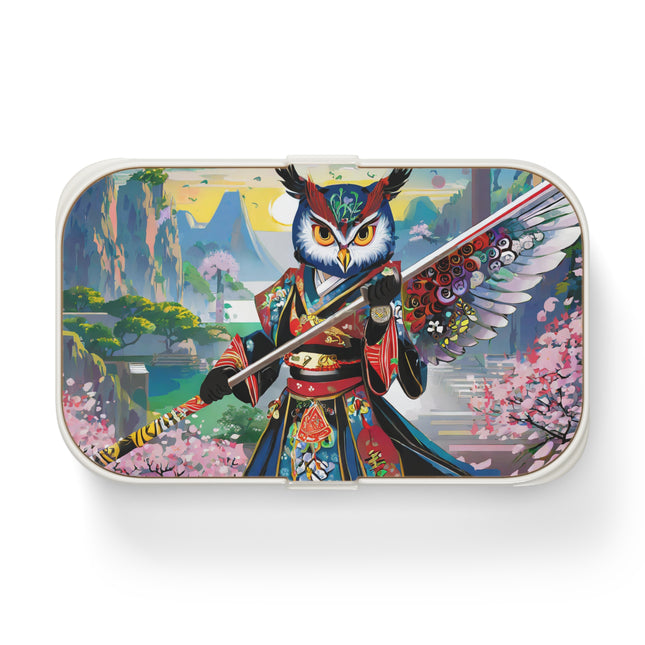 Cyberpunk Samurai Owl Bento Lunch Box