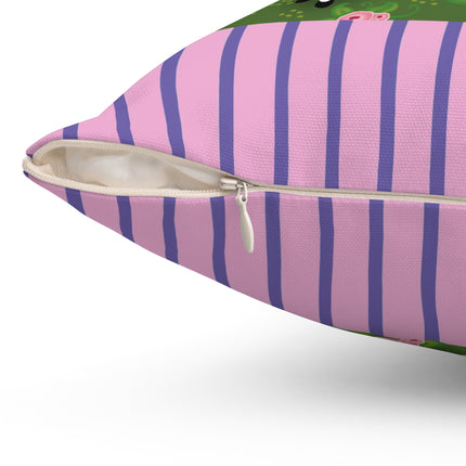 Elegance and Blooms Spun Polyester Square Pillow
