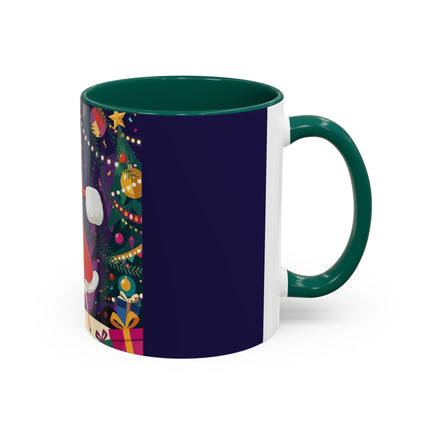🎄❄️ The Christmas Snowball Dance Colorful Mug – Whimsical Holiday Fashion Fantasy