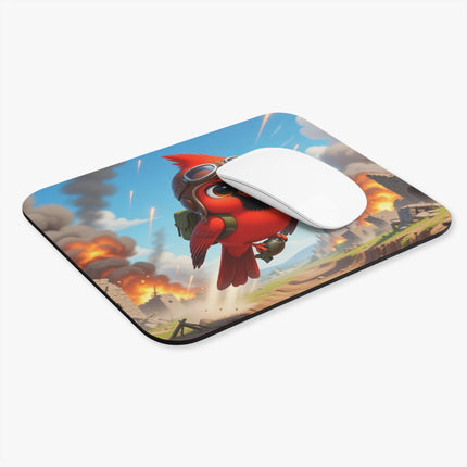 The Cardinal Dive Bomber Mouse Pad – Bold Flight & Fearless Adventure