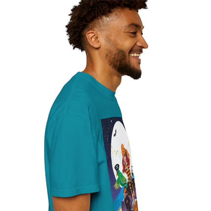 Moonlit Pirate Halloween Unisex Garment-Dyed T-shirt