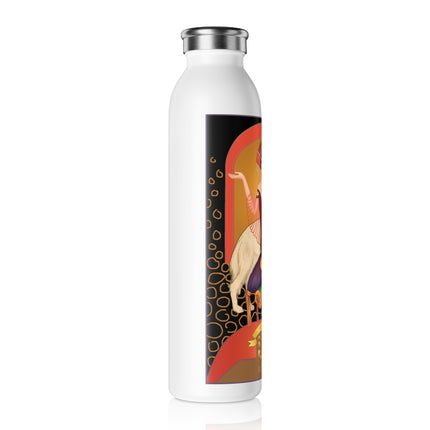 January & Garnet (from the Gem Series) by Sofia Chiostri Slim Water Bottle