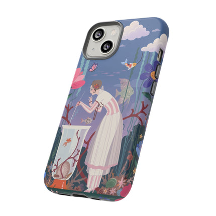 🐠🌸 The Enchanted Aquarium Garden Phone Case – Art Deco Underwater Fantasy