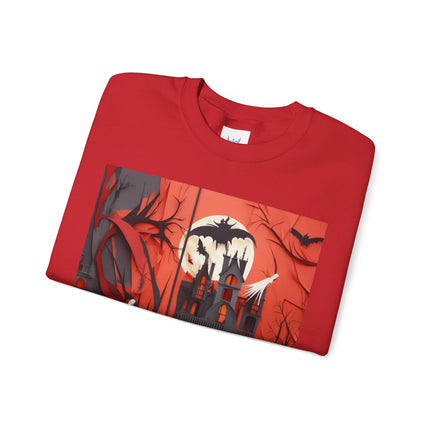 Halloween Night Scene Unisex Heavy Blend™ Crewneck Sweatshirt