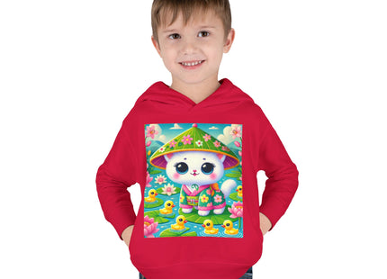 Lily Pond Stroll Toddler Pullover Fleece Hoodie