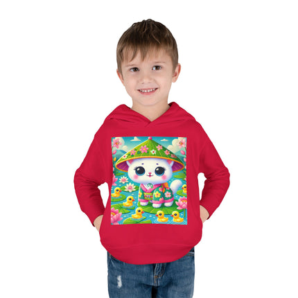 Lily Pond Stroll Toddler Pullover Fleece Hoodie
