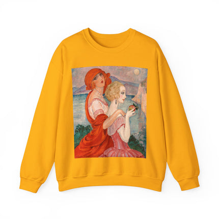 Sur la Route d'Anacapri by Gerda Wegener Heavy Blend™ Crewneck Sweatshirt