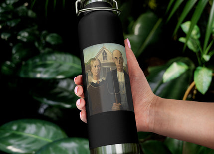 American Gothic by Grant Wood Copper Vacuum Insulated Bottle, 22oz