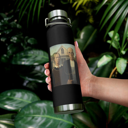 American Gothic by Grant Wood Copper Vacuum Insulated Bottle, 22oz