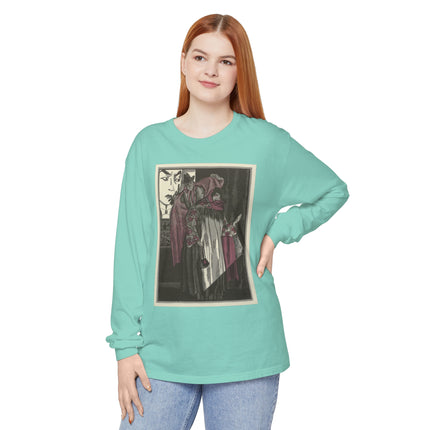 L’écran by Fernand Siméon Garment-dyed Long Sleeve T-Shirt