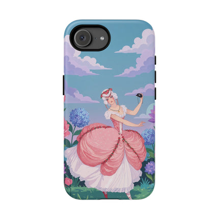 🎭🌸 The Lady Of The Secret Masquerade Phone Case – Art Deco Garden Fantasy