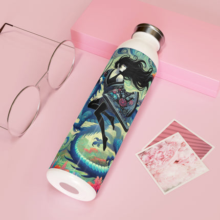 Mystic Guardian of the Sky Slim Water Bottle