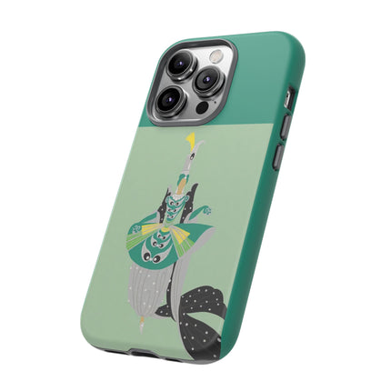 Peacock Dancer Phone Case – Opulent Glamour & Theatrical Elegance