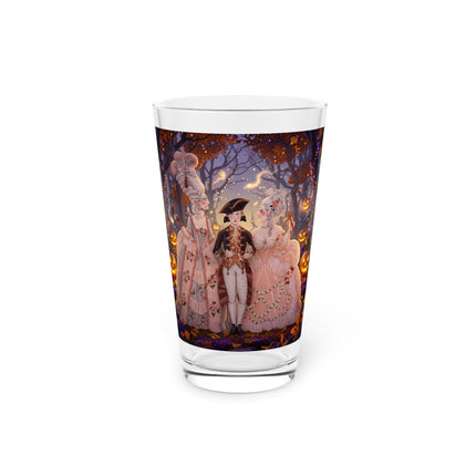 🎃🌙 The Midnight Court Of Pumpkin Grove Glass, 16oz – Elegant Halloween Masquerade