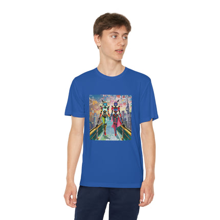 Cyber Punk Robot Models Youth Competitor Tee