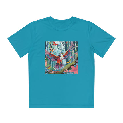 A Colorful Raptor Youth Competitor Tee