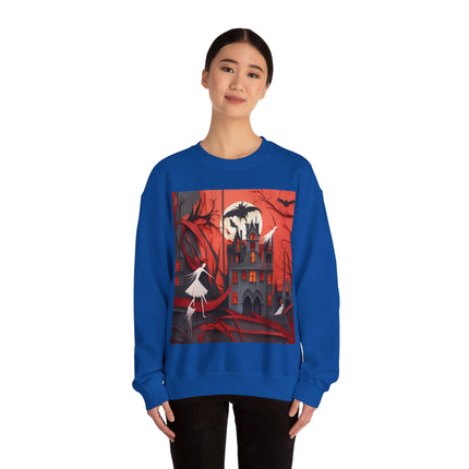 Halloween Night Scene Unisex Heavy Blend™ Crewneck Sweatshirt