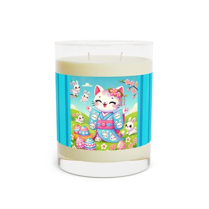 Springtime Kitten’s Easter Joy Scented Candle - Full Glass, 11oz