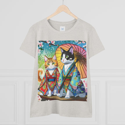 Kimono Kitties Cotton Tee