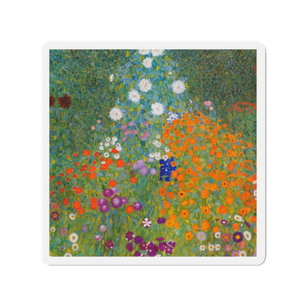 Cottage Garden by Gustav Klimt Die-Cut Magnets (5 Sizes)