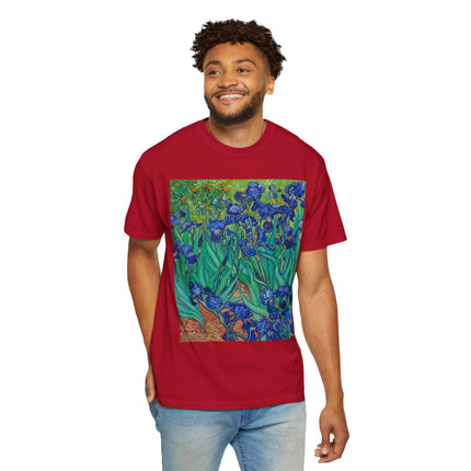 Irises by Van Gogh Unisex Garment-Dyed T-shirt