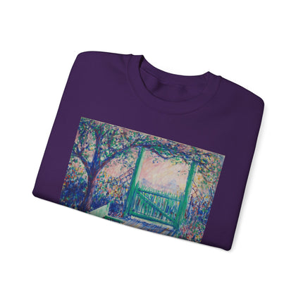 The Artist’s Garden (The Green Chair) by Theodore Earl Butler Heavy Blend™ Crewneck Sweatshirt