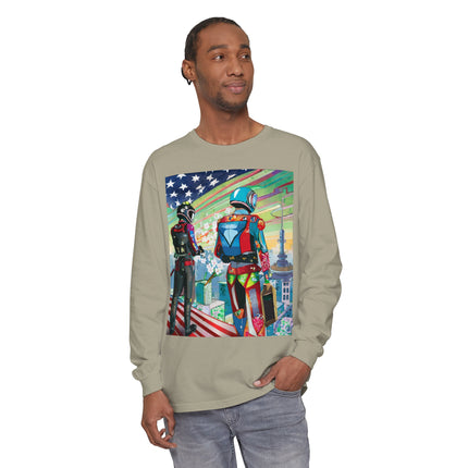 NSA Cyber Punk Computer Hacking Team Long Sleeve T-Shirt