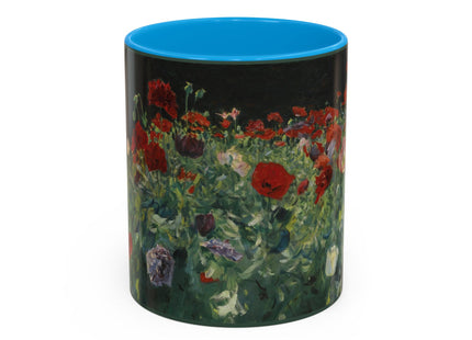 A Study of Poppies for Carnation, Lily, Lily, Rose by John Singer Sargent Colorful Mugs (11oz, 15oz)