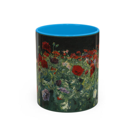 A Study of Poppies for Carnation, Lily, Lily, Rose by John Singer Sargent Colorful Mugs (11oz, 15oz)