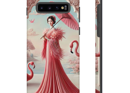 Petals, Porcelain, and Flamingos Phone Cases