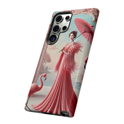 Petals, Porcelain, and Flamingos Phone Cases