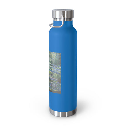 Water Lilies and Japanese Bridge by Claude Monet Copper Vacuum Insulated Bottle, 22oz